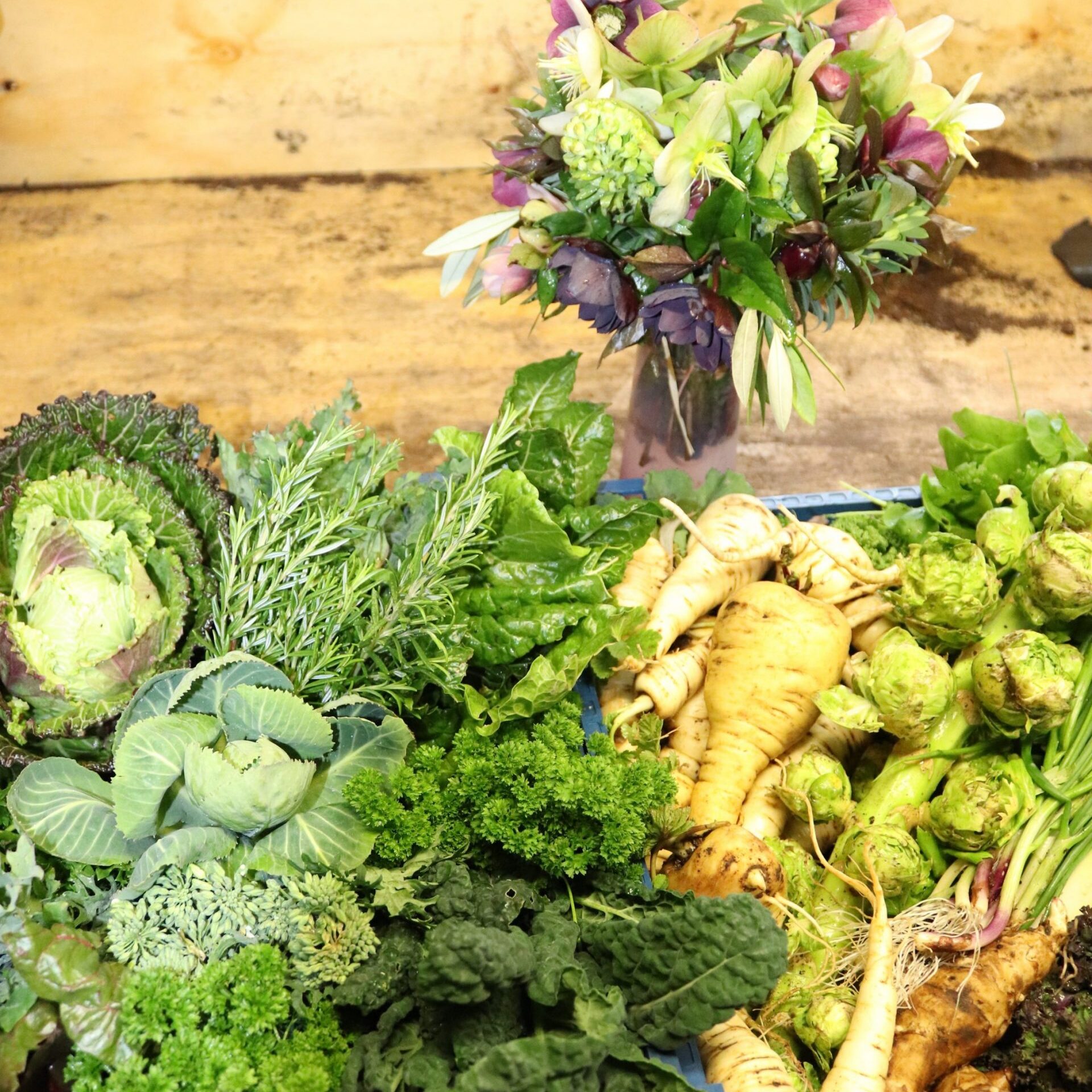 Castle Seasonal Produce, from the working Organic Kitchen Garden